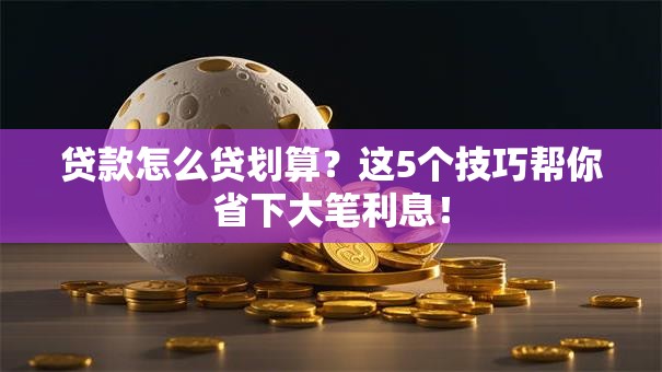 贷款怎么贷划算?这5个技巧帮你省下大笔利息! 贷款怎么贷划算?这5个技巧帮你省下大笔利息!
