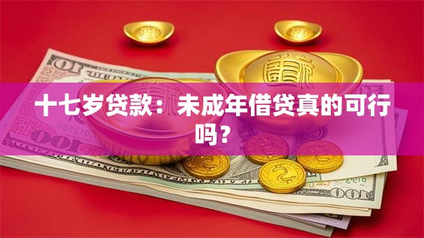 十七岁贷款：未成年借贷真的可行吗？