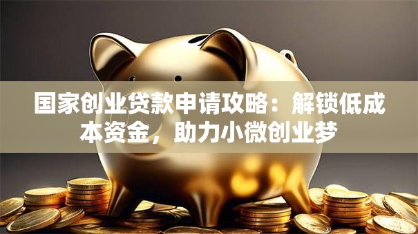 国家创业贷款申请攻略：解锁低成本资金，助力小微创业梦