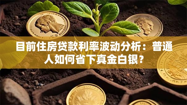 目前住房贷款利率波动分析:普通人如何省下真金白银? 目前住房贷款利率波动分析:普通人如何省下真金白银?