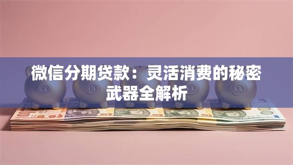 微信分期贷款:灵活消费的秘密武器全解析 微信分期贷款:灵活消费的秘密武器全解析