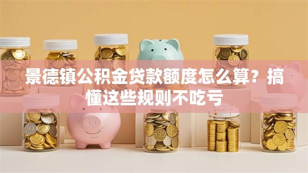 景德镇公积金贷款额度怎么算?搞懂这些规则不吃亏 景德镇公积金贷款额度怎么算?搞懂这些规则不吃亏