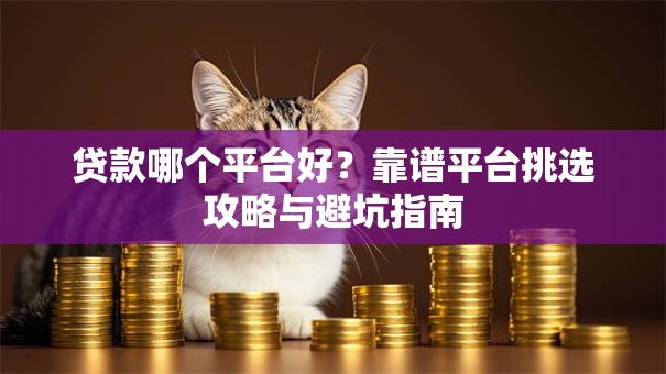 贷款哪个平台好？靠谱平台挑选攻略与避坑指南