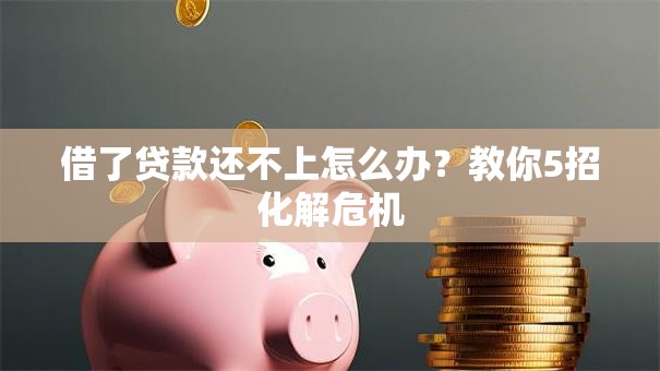 借了贷款还不上怎么办?教你5招化解危机 借了贷款还不上怎么办?教你5招化解危机