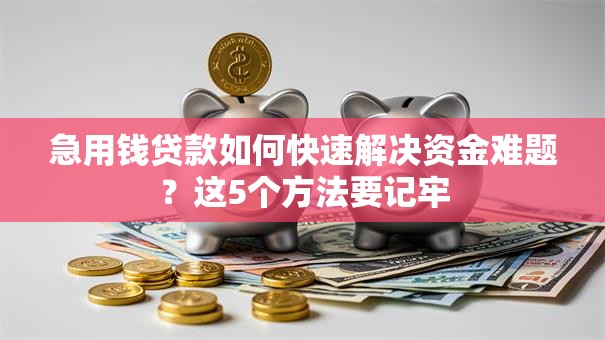 急用钱贷款如何快速解决资金难题?这5个方法要记牢 急用钱贷款如何快速解决资金难题?这5个方法要记牢