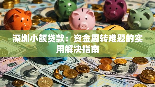 深圳小额贷款：资金周转难题的实用解决指南