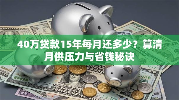 40万贷款15年每月还多少？算清月供压力与省钱秘诀