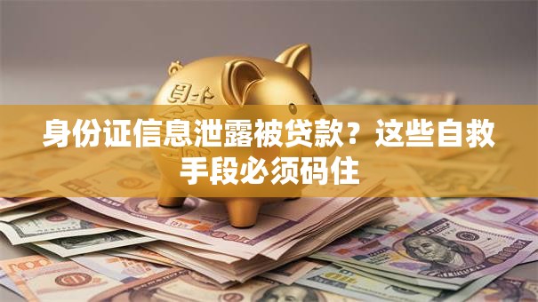 身份证信息泄露被贷款？这些自救手段必须码住