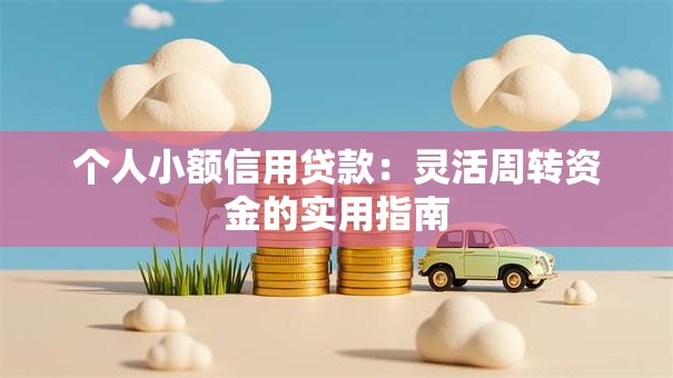 个人小额信用贷款:灵活周转资金的实用指南 个人小额信用贷款:灵活周转资金的实用指南