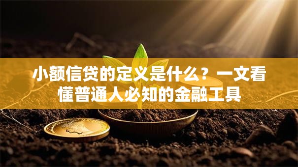小额信贷的定义是什么？一文看懂普通人必知的金融工具