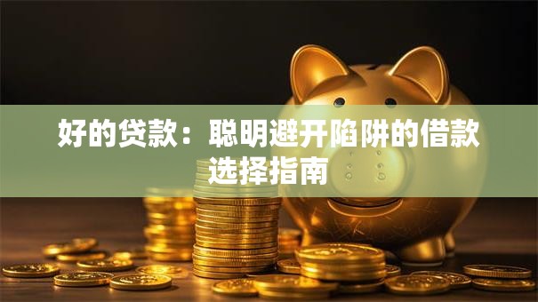 好的贷款:聪明避开陷阱的借款选择指南 好的贷款:聪明避开陷阱的借款选择指南