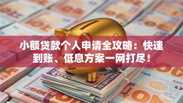 小额贷款个人申请全攻略:快速到账、低息方案一网打尽! 小额贷款个人申请全攻略:快速到账、低息方案一网打尽!