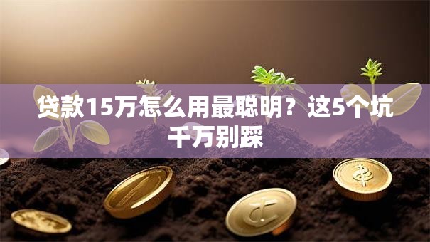 贷款15万怎么用最聪明?这5个坑千万别踩 贷款15万怎么用最聪明?这5个坑千万别踩