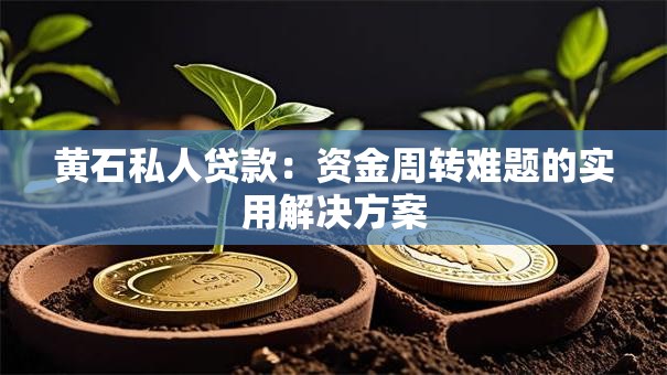 黄石私人贷款:资金周转难题的实用解决方案 黄石私人贷款:资金周转难题的实用解决方案