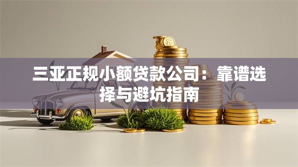 三亚正规小额贷款公司:靠谱选择与避坑指南 三亚正规小额贷款公司:靠谱选择与避坑指南