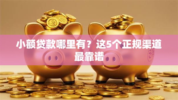 小额贷款哪里有?这5个正规渠道最靠谱 小额贷款哪里有?这5个正规渠道最靠谱