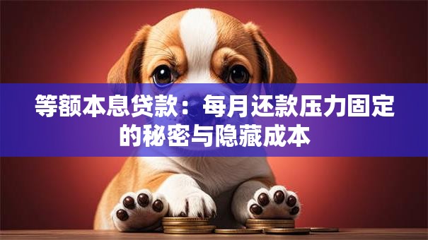 等额本息贷款：每月还款压力固定的秘密与隐藏成本