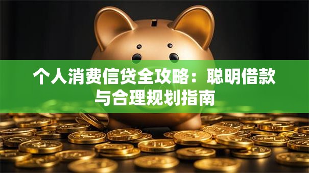 个人消费信贷全攻略：聪明借款与合理规划指南