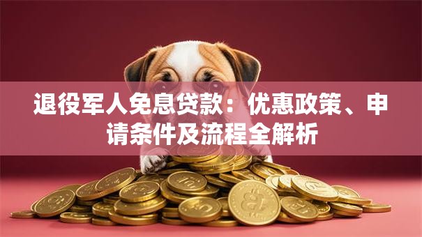 退役军人免息贷款:优惠政策、申请条件及流程全解析 退役军人免息贷款:优惠政策、申请条件及流程全解析