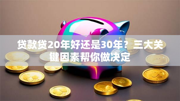 贷款贷20年好还是30年?三大关键因素帮你做决定 贷款贷20年好还是30年?三大关键因素帮你做决定