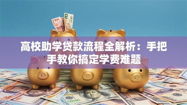 高校助学贷款流程全解析：手把手教你搞定学费难题
