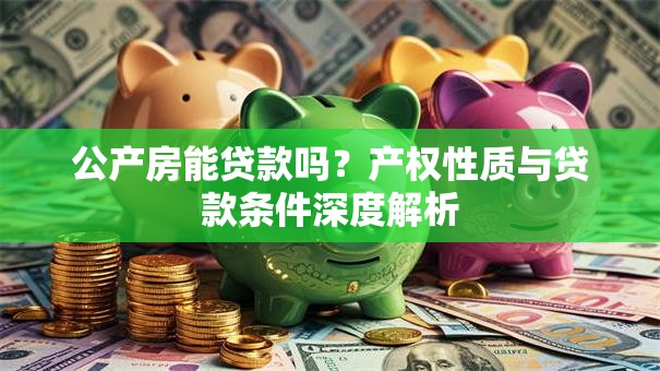 公产房能贷款吗？产权性质与贷款条件深度解析