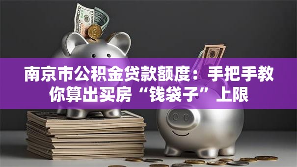 南京市公积金贷款额度：手把手教你算出买房“钱袋子”上限