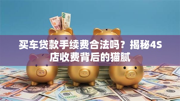 买车贷款手续费合法吗？揭秘4S店收费背后的猫腻