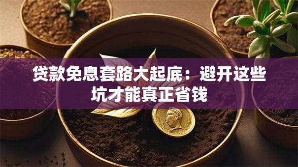 贷款免息套路大起底：避开这些坑才能真正省钱