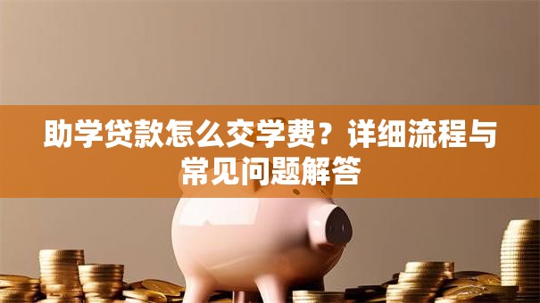助学贷款怎么交学费？详细流程与常见问题解答