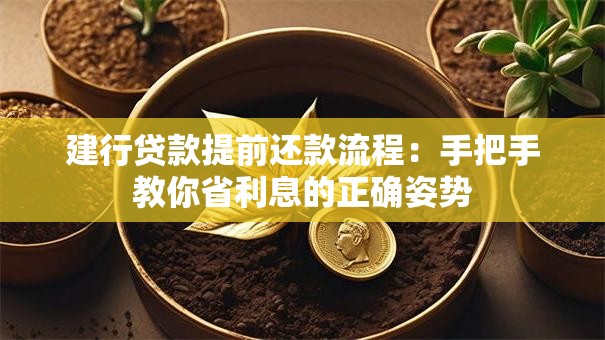 建行贷款提前还款流程:手把手教你省利息的正确姿势 建行贷款提前还款流程:手把手教你省利息的正确姿势