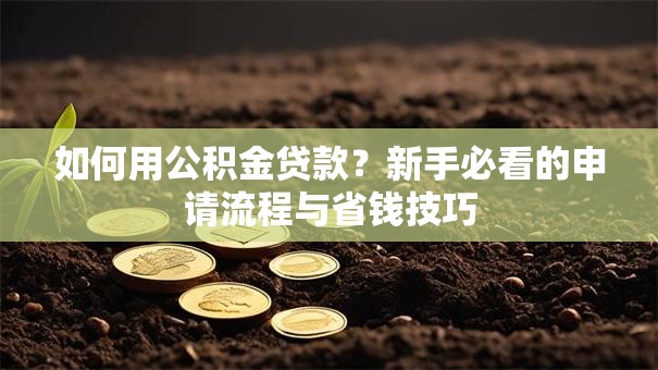 如何用公积金贷款？新手必看的申请流程与省钱技巧