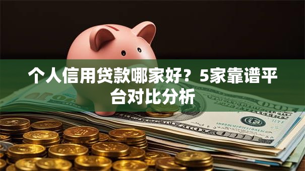 个人信用贷款哪家好？5家靠谱平台对比分析