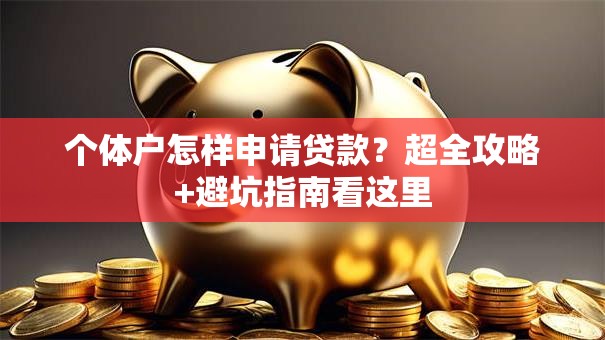 个体户怎样申请贷款？超全攻略+避坑指南看这里