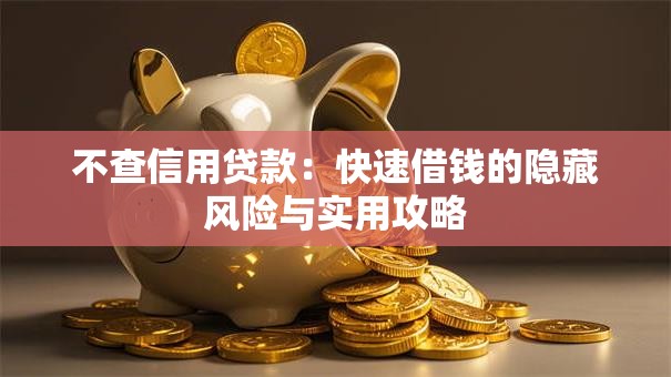 不查信用贷款:快速借钱的隐藏风险与实用攻略 不查信用贷款:快速借钱的隐藏风险与实用攻略
