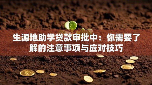 生源地助学贷款审批中：你需要了解的注意事项与应对技巧