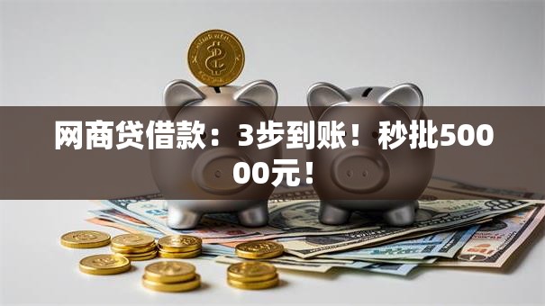 网商贷借款：3步到账！秒批50000元！