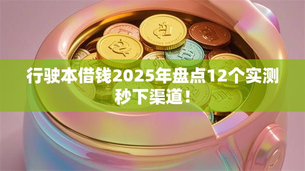 行驶本借钱2025年盘点12个实测秒下渠道！