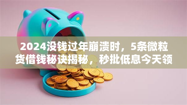 2024没钱过年崩溃时，5条微粒货借钱秘诀揭秘，秒批低息今天领！