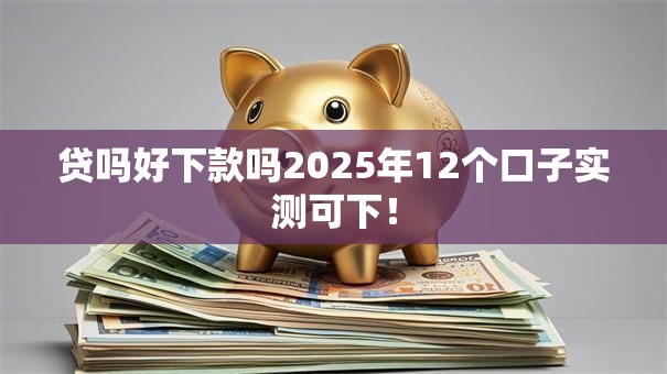贷吗好下款吗2025年12个口子实测可下! 贷吗好下款吗2025年12个口子实测可下!