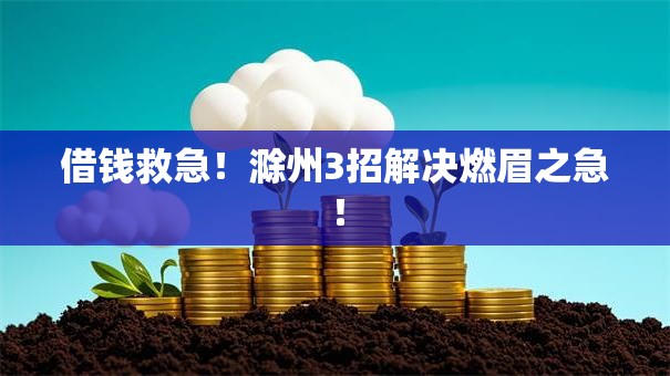 借钱救急！滁州3招解决燃眉之急！