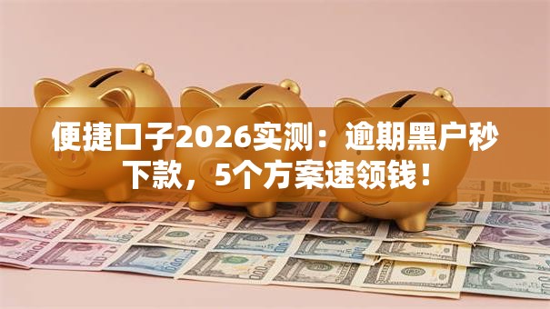 便捷口子2026实测:逾期黑户秒下款,5个方案速领钱! 便捷口子2026实测:逾期黑户秒下款,5个方案速领钱!