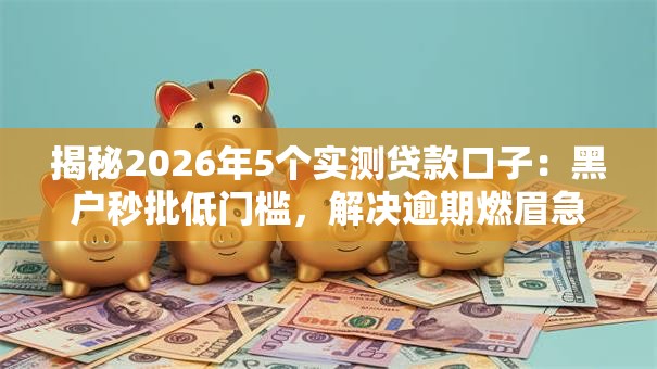 揭秘2026年5个实测贷款口子:黑户秒批低门槛,解决逾期燃眉急! 揭秘2026年5个实测贷款口子:黑户秒批低门槛,解决逾期燃眉急!