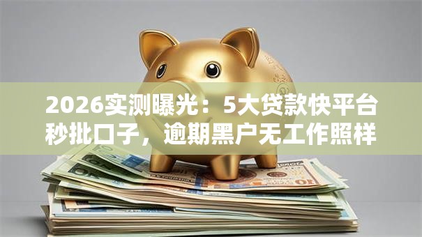 2026实测曝光:5大贷款快平台秒批口子,逾期黑户无工作照样下! 2026实测曝光:5大贷款快平台秒批口子,逾期黑户无工作照样下!