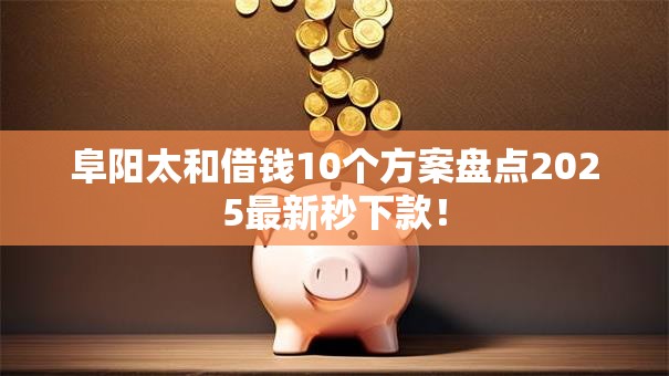 阜阳太和借钱10个方案盘点2025最新秒下款！