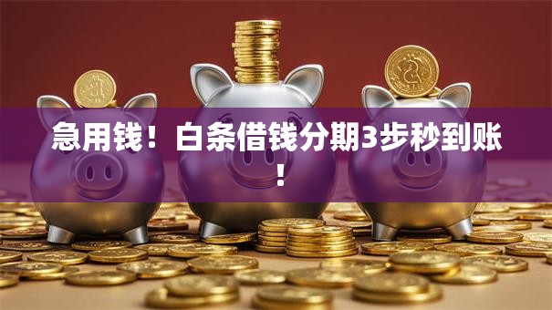 急用钱!白条借钱分期3步秒到账! 急用钱!白条借钱分期3步秒到账!