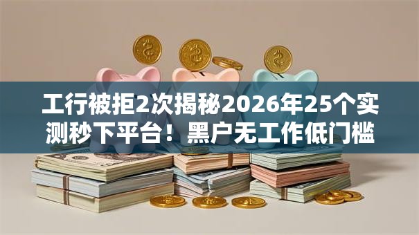 工行被拒2次揭秘2026年25个实测秒下平台！黑户无工作低门槛秒批