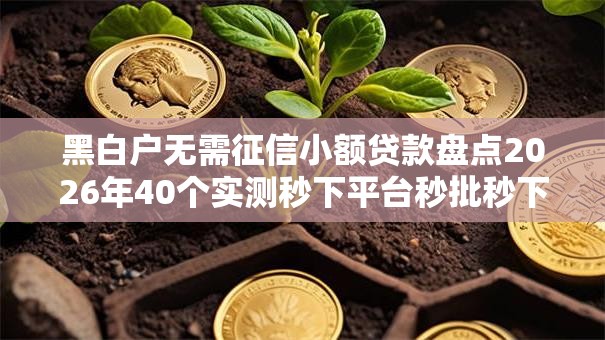 黑白户无需征信小额贷款盘点2026年40个实测秒下平台秒批秒下低门槛逾期黑户无工作可下 黑白户无需征信小额贷款盘点2026年40个实测秒下平台秒批秒下低门槛逾期黑户无工作可下
