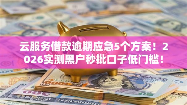 云服务借款逾期应急5个方案!2026实测黑户秒批口子低门槛! 云服务借款逾期应急5个方案!2026实测黑户秒批口子低门槛!