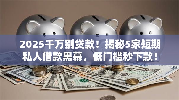 2025千万别贷款!揭秘5家短期私人借款黑幕,低门槛秒下款! 2025千万别贷款!揭秘5家短期私人借款黑幕,低门槛秒下款!